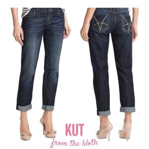 Kut from the Kloth Katy Cropped Slim Boyfriend Jeans